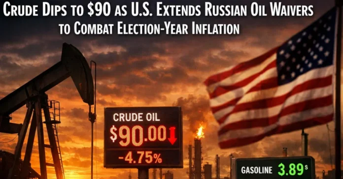 Crude oil prices fall